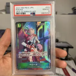 PSA 10 PERONA OP09-034 ONE PIECE 2024 ALTERNATE ART GEM MINT JAPANESE TCG - Image 1