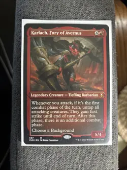 MTG Karlach, Fury of Avernus - Etched Foil - Battle For Baldur’s Gate - 507 - Image 1