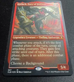 MTG Karlach, Fury of Avernus FOIL ETCHED Commander Legends Baldur's Gate 507 NM - Image 2