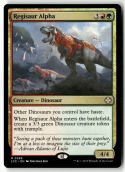 Regisaur Alpha R 286 Non-Foil NM MTG Commander: The Lost Caverns of Ixalan Magic - Image 1