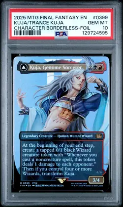 2025 MTG FINAL FANTASY KUJA, GENOME SORCERER/TRANCE KUJA, FATE DEFIED PSA 10 - Image 1