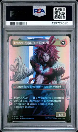 2025 MTG FINAL FANTASY KUJA, GENOME SORCERER/TRANCE KUJA, FATE DEFIED PSA 10 - Image 2