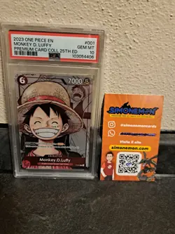 Psa 10 One Piece MONKEY D. LUFFY Premium Card Collection 25th Edition Eng - Image 1