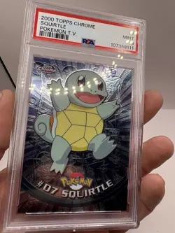 2000 TOPPS CHROME POKEMON T.V. #7 SQUIRTLE PSA 9 - Image 3