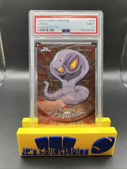 2000 Topps Chrome Arbok Pokemon TV #24 PSA 9 Mint - Image 1