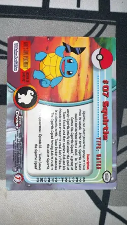 Topps Pokemon Chrome: Spectra Squirtle - Image 2