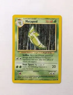 💎NM+ 4th UK Print Metapod #54/102 Base Set Pokemon Card 1999-2000 WOTC TCG PSA - Image 2