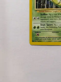 💎NM+ 4th UK Print Metapod #54/102 Base Set Pokemon Card 1999-2000 WOTC TCG PSA - Image 5