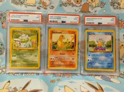 Charmander Squirtle Bulbasaur Base Set 1999 Pokemon Card Common WOTC - Image 1