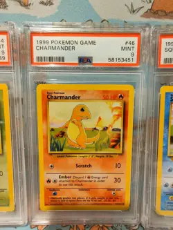 Charmander Squirtle Bulbasaur Base Set 1999 Pokemon Card Common WOTC - Image 3