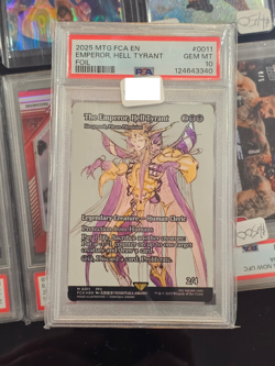 2025 MTG Final Fantasy EMPEROR, HELL TYRANT * Through The Ages FOIL * PSA 10 - Image 1