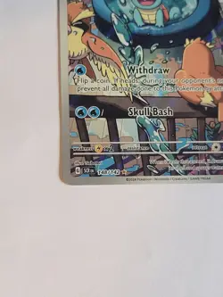 Pokemon Squirtle Full Art Holo Card 148/142 Stellar Crown Illustration Rare TCG - Image 3