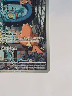 Pokemon Squirtle Full Art Holo Card 148/142 Stellar Crown Illustration Rare TCG - Image 4