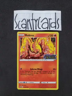 NM pokemon sword and shield black star promo holo moltres SWSH185 brilliant star - Image 2