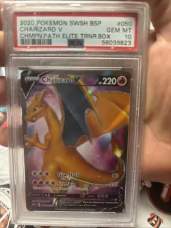 Charizard V SWSH050 SWSH: Sword & Shield Promo Cards Holo (PSA 10) - Image 1