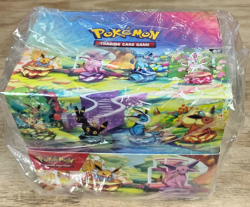 POKEMON TCG PRISMATIC EVOLUTIONS MINI TIN OPEN DISPLAY BOX 8 SEALED TINS - Image 1