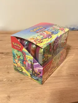 Pokemon TCG Prismatic Evolutions Sealed Mini Tin Display Case - SEALED Brand New - Image 1