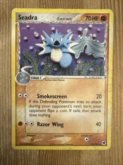 Pokemon TCG Seadra EX Dragon Frontiers 22/101 Regular Rare DMG - Image 1