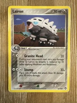 Lairon - 32/108 - Uncommon DMG English Pokemon EX Power Keepers - Image 1