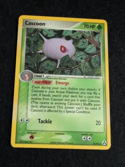 Cascoon 30/92 EX Legend Maker Pokemon Card 2006 - Image 1