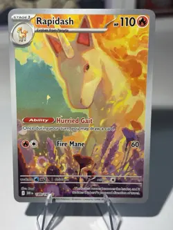 Pokemon 2025 SV Destined Rivals Rapidash #189/182 IR NM - Image 1