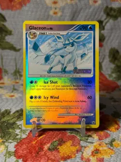 Pokemon Glaceon 20/100 Platinum Stamped Burger King Promo Reverse Holo MP - Image 1