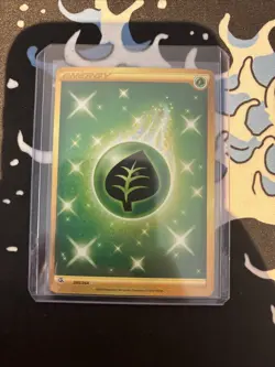 Pokemon TCG Grass Leaf Energy Fusion Strike Gold Secret Rare Card 283/264 - Image 1
