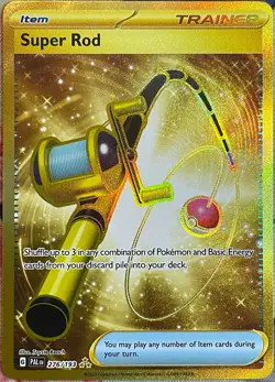 Super Rod Gold Hyper Rare - 276/193 - Paldea Evolved Pokemon 2023 - Image 1