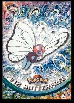 Pokemon Card Butterfree #12 TOPPS Series 1 3rd Print Green Label NEAR MINT!!!!!! - Image 1