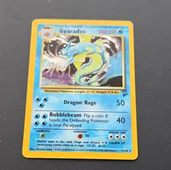 1999 Pokemon Gyarados Base Set 2 Holo Rare 7/130 - Image 1