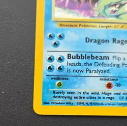 1999 Pokemon Gyarados Base Set 2 Holo Rare 7/130 - Image 2