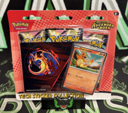 Pokemon Mega Evolutions Ascended Heroes Tech Sticker Collection Charmander Promo - Image 1