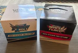 ✅Pokemon TCG White Flare/Black Bolt Tech Sticker Collection Sealed Case Bundle✅ - Image 1