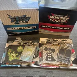 ✅Pokemon TCG White Flare/Black Bolt Tech Sticker Collection Sealed Case Bundle✅ - Image 5
