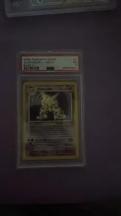 Pokemon TCG Alakazam Base Set 2 Holo Rare 001/130 PSA Graded English Card - Image 1