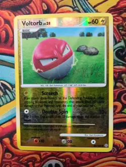 Pokemon Card: Voltorb REVERSE HOLO 80/100 Stormfront Set! LP - Image 1