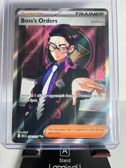 Pokemon TCG BOSS’S ORDERS ASCENDED HEROS (ASC EN) FULL ART 256/217 NEW MINT - Image 1