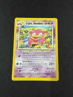 Light Slowbro 51/105 Neo Destiny Unlimited Rare Pokemon - Image 1