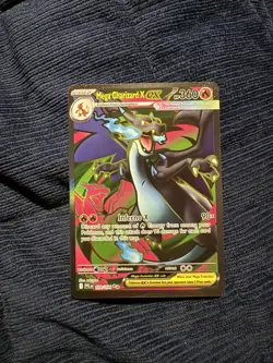 Pokemon TCG Mega-Charizard-EX Evolutions Holo Full Art Ultra Rare - Image 1