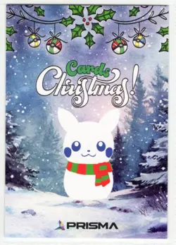 POKEMON - CARDS CHRISTMAS BY PRISMA - EEVEE * CRACKED ICE STAR HOLO - Image 2