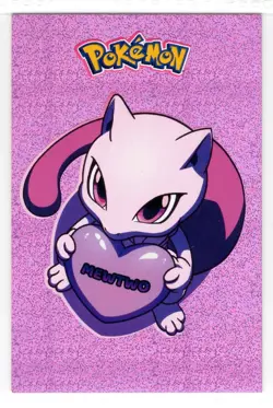 Mewtwo Valentines Glitter Holo Pokemon Electric Card Database Peru Us Seller - Image 1