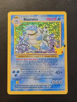 Pokemon Blastoise 2/102 Celebrations Classic Collection Holo Rare NM/M - Image 1