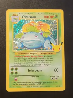 Pokemon TCG Venusaur Holo Rare Card 15/102 Celebrations 25th Anniversary - Image 1