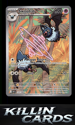 Swoobat - 120/086 120/086 Pokemon Illustration Rare SV: White Flare Card NM - Image 1