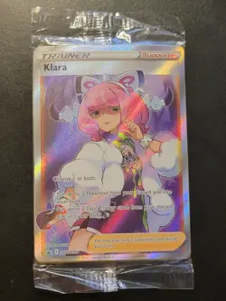Pokemon TCG Klara Full Art SWSH302 Black Star Promos, Holo, Sealed - Image 1