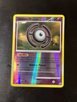 Pokemon TCG Reverse Holo Unown H 29/106 Great Encounters LP Pokemon Card Game! - Image 1