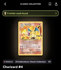 Charizard Pokemon Celebrations Classic Coll. 4/102 Base Set -Holo CGC 9 Mint - Image 3