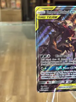 Pokemon TCG Umbreon & Darkrai GX SM241 Tag Team Promo Card Sun & Moon Free Ship! - Image 5