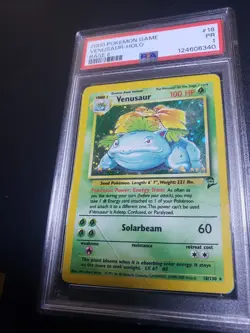 PSA 1 Venusaur 18/130 Holo Rare Base Set 2 Pokemon Card - Image 1