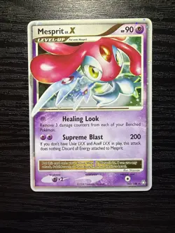 Mesprit LV x Holo Ultra Rare Pokemon TCG Card Legends Awakened 143/146 DP - Image 1